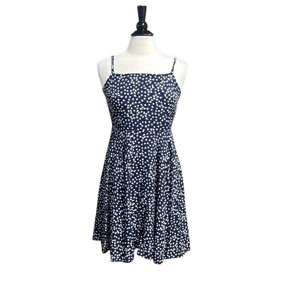 Gap Women’s Navy Floral Spaghetti Strap Dress Size Small